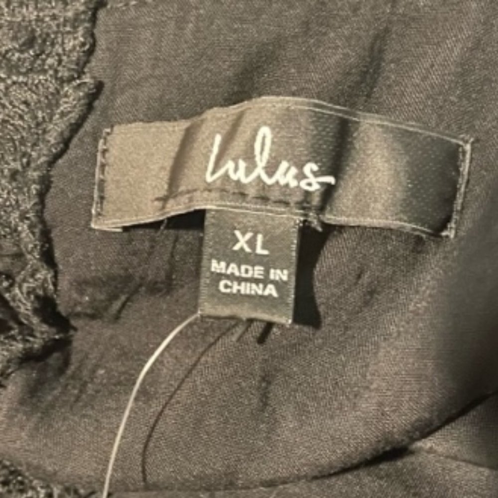 NWT Lulus For a Moment Lace Cut Out Mini Dress Size XL - Picture 6 of 9